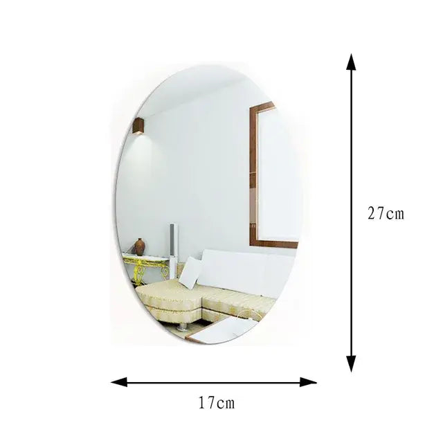 Removable Acrylic Mirror Wall Sticker