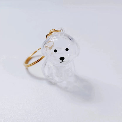 Pet Hair Memorial Keychain