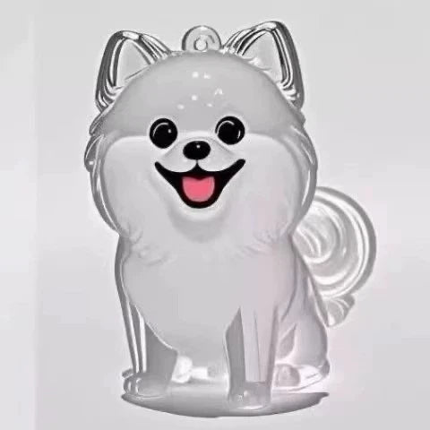 Pet Hair Memorial Keychain