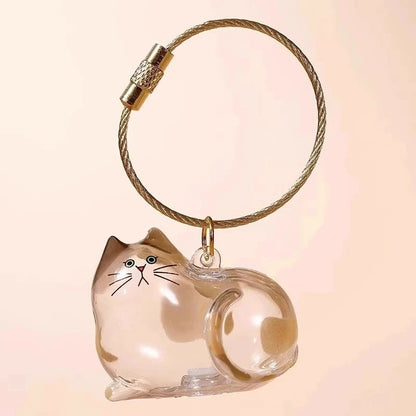 Pet Hair Memorial Keychain