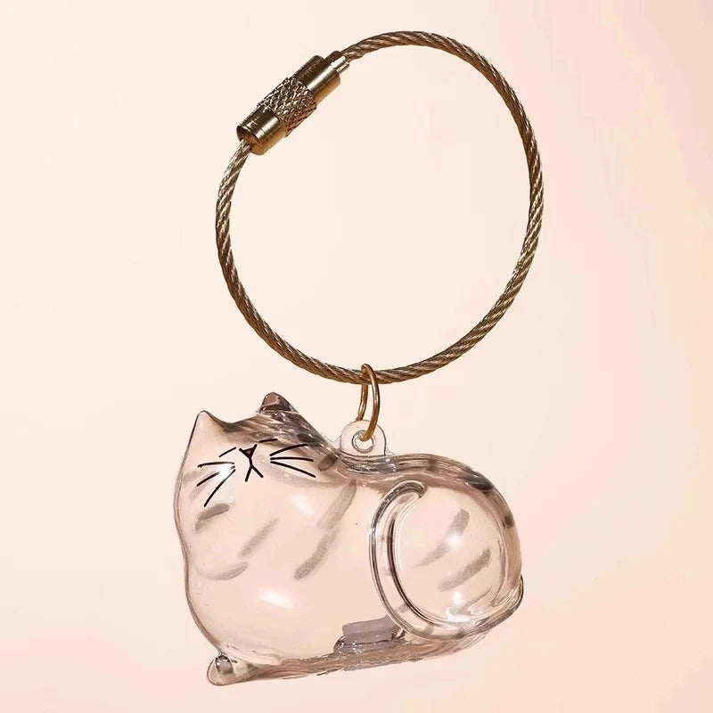 Pet Hair Memorial Keychain