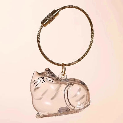 Pet Hair Memorial Keychain