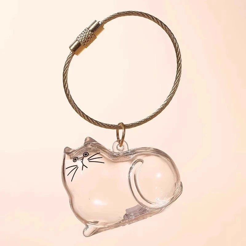 Pet Hair Memorial Keychain