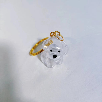 Pet Hair Memorial Keychain