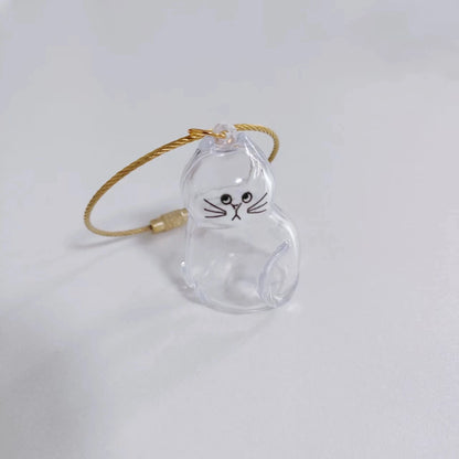 Pet Hair Memorial Keychain