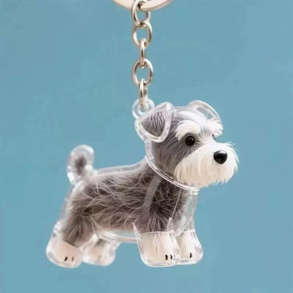 Pet Hair Memorial Keychain
