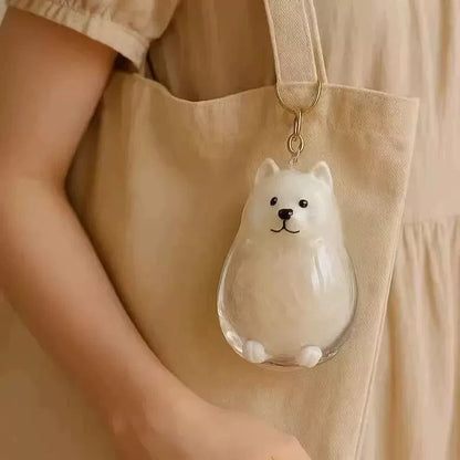 Pet Hair Memorial Keychain