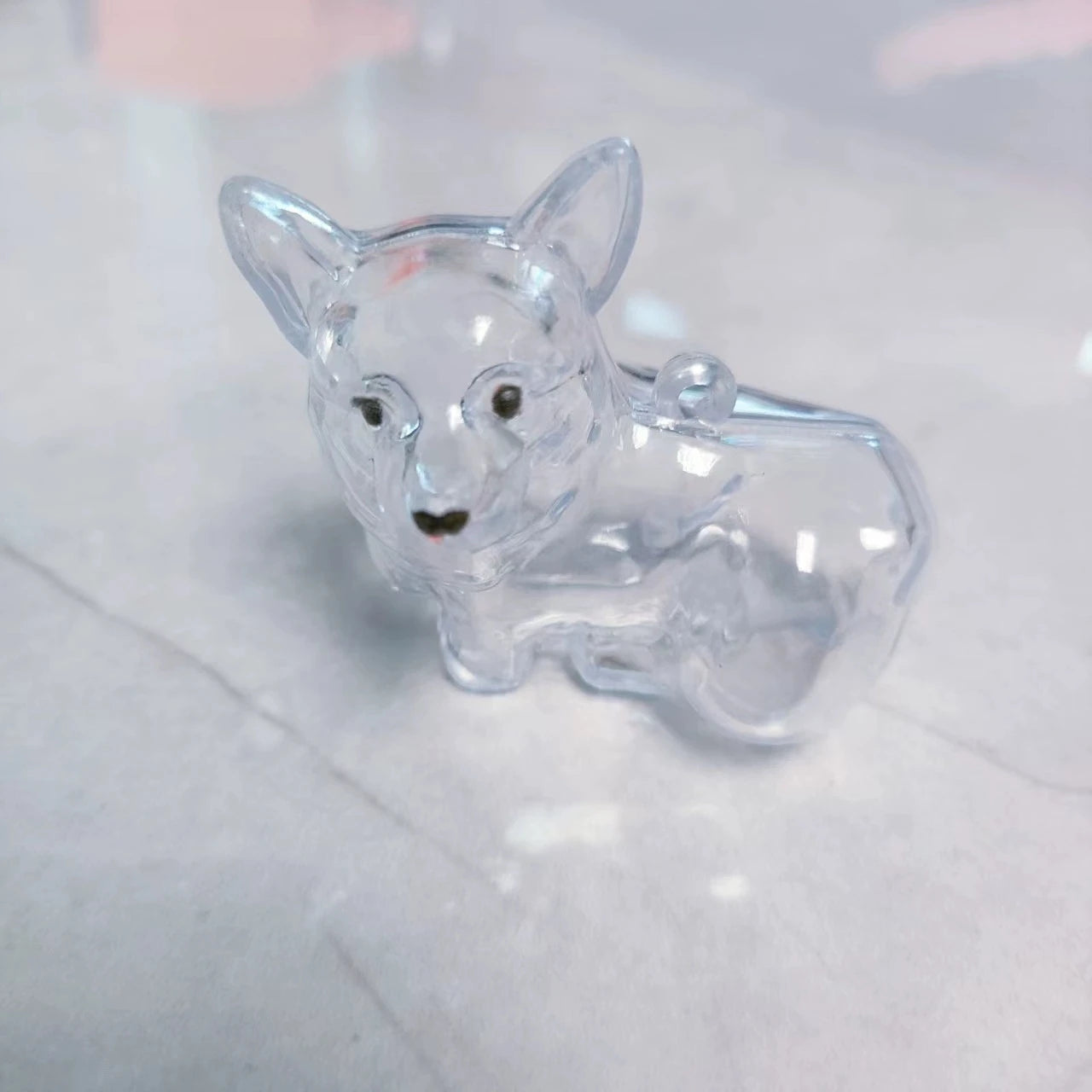 Pet Hair Memorial Keychain