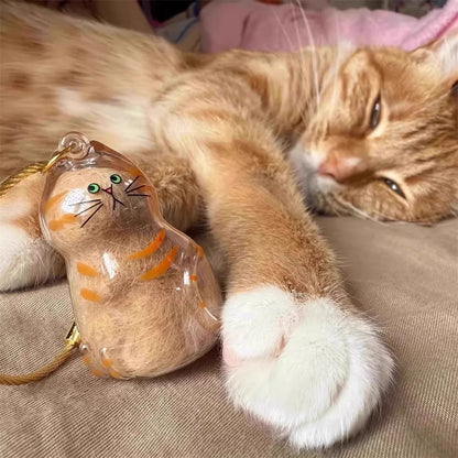Pet Hair Memorial Keychain